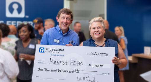 Harvest Hope 2025 donation from MTC Federal