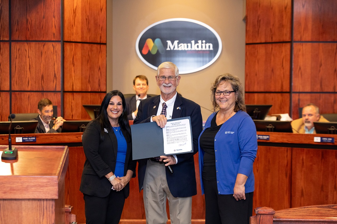 Portrait picture of MTC Federal Receives Proclamation from the City of Mauldin